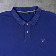 Load image into Gallery viewer, GANT Classic Blue Embroidered Mini Logo Short Sleeve Polo Shirt

