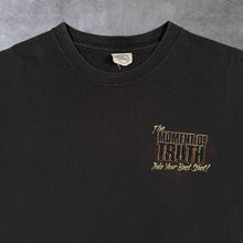 Load image into Gallery viewer, Delta "Moment Of Truth" Deer Animal Nature Wildlife Graphic Faded Black Cotton T-Shirt
