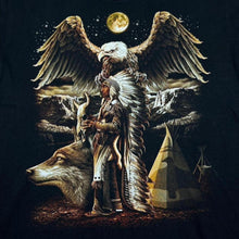 Load image into Gallery viewer, Early 00’s Metal Rock Native American Nature Wildlife Graphic T-Shirt
