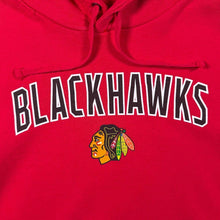 Load image into Gallery viewer, NHL Chicago Blackhawks Ice Hockey Spellout Graphic Red Hoodie
