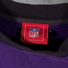 Load image into Gallery viewer, NFL Baltimore Ravens Football Embroidered Spellout Purple Sweatshirt
