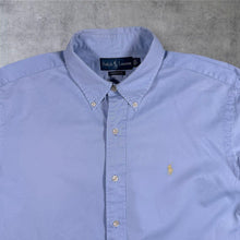 Load image into Gallery viewer, Ralph Lauren Classic Fit Shirt Mens L XL Light Blue Short Sleeve Button Down
