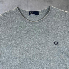 Load image into Gallery viewer, Fred Perry Classic Essential Embroidered Mini Logo Grey Short Sleeve T-Shirt
