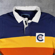 Load image into Gallery viewer, Crew Clothing Rugby Shirt Mens Medium Multicolour Colour Block Striped Polo M
