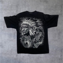 Load image into Gallery viewer, Early 00’s Rock Eagle Native American Wolf Animal Nature Graphic T-Shirt
