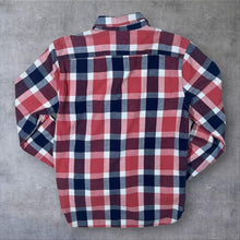 Load image into Gallery viewer, Levi's Red White Navy Blue Plaid Check Cotton Long Sleeve Shirt
