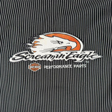Load image into Gallery viewer, Harley Davidson Screamin Eagle Performance Parts Shirt Black Pinstripe Biker M
