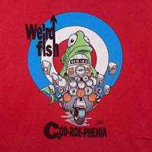 Load image into Gallery viewer, Weird Fish "Cod-Roe-Phenia" Cartoon Parody Graphic Red Cotton T-Shirt
