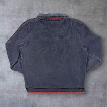 Load image into Gallery viewer, Fat Face Airlie Quarter Zip Sweatshirt Mens Navy Red Contrast Pocket Medium
