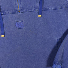Load image into Gallery viewer, Vintage D.E.A.L. AS240 Smock Pullover M Blue Quarter Zip 90s Y2K Heavyweight

