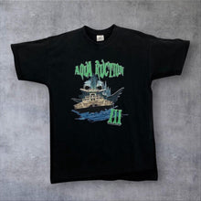 Load image into Gallery viewer, Aqua Ruction III Heavy Metal Music Band Festival Graphic Spellout T-Shirt
