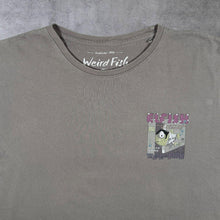 Load image into Gallery viewer, Weird Fish Elfish Parody Cartoon Graphic Faded Grey Cotton T-Shirt
