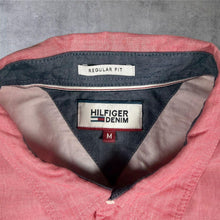 Load image into Gallery viewer, Hilfiger Denim Mens Shirt M Coral Pink-Red Regular Fit Tommy Hilfiger Long Sleeve
