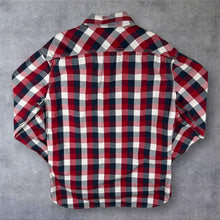 Load image into Gallery viewer, Levi's "Slim Fit" Red Black White Check Long Sleeve Cotton Shirt
