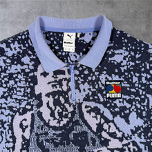 Load image into Gallery viewer, PUMA x Butter Goods Marathon Polo XL Mineral Blue Jacquard Knit Skate Streetwear
