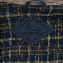 Load image into Gallery viewer, Vintage BHS Field Jacket XL Navy Leather Collar Blanket Lined Workwear Coat
