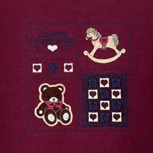 Load image into Gallery viewer, Vintage 90’s Jerzees Country Heartland Embroidered Teddy Bear Rocking Horse T-Shirt
