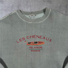 Load image into Gallery viewer, Vintage Oarsman Les Cheneaux Islands Michigan Boat Sweatshirt M Embroidered
