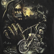 Load image into Gallery viewer, Vintage Metal Rock Gothic Horror Biker Grim Reaper Graphic T-Shirt
