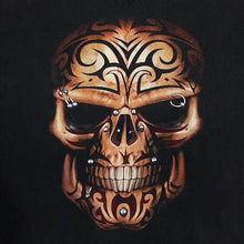 Load image into Gallery viewer, Vintage D-Art Gothic Horror Tribal Tattoo Skull Graphic T-Shirt
