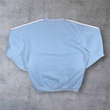 Load image into Gallery viewer, Early 00's Adidas Three Stripe Mini Logo Baby Blue Crewneck Sweatshirt
