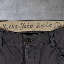 Load image into Gallery viewer, Rocha John Rocha Trousers 36R Charcoal Grey Straight Leg Washed Jeans
