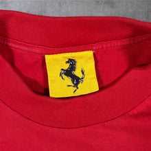Load image into Gallery viewer, Vintage Ferrari T Shirt Red 1996 F1 Shield Logo Faded 90s Distressed
