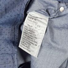 Load image into Gallery viewer, CK Calvin Klein Jeans Blue Patterned Long Sleeve Button-Down Cotton Shirt
