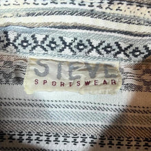 Load image into Gallery viewer, Vintage 90s Steve Sportswear Aztec Geometric Woven Shirt Mens L XL Southwestern
