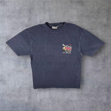Load image into Gallery viewer, Early 00's Uber Moose "Start When You Stop" Faded Navy Blue Graphic Cotton T-Shirt
