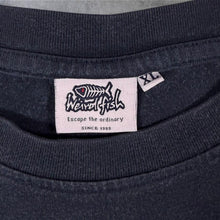 Load image into Gallery viewer, Weird Fish "Red Hot Chili Kippers" Music Band Parody Graphic Faded Black T-Shirt
