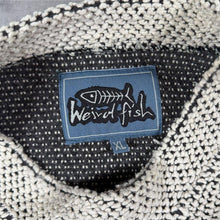 Load image into Gallery viewer, Early 00's Weird Fish Embroidered Mini Logo Light Grey-White Macaroni Knit Sweatshirt
