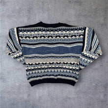 Load image into Gallery viewer, Vintage 90s The Sweater Shop Jumper Medium Geometric Fair Isle Knit Made UK
