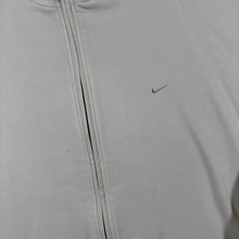 Load image into Gallery viewer, Vintage Y2K Nike Mini Swoosh Full Zip Sweatshirt Cream Made in Greece L XL
