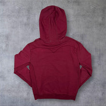 Load image into Gallery viewer, Levi's Y2K Burgundy Red Tab Hoodie Exposed Seam Inside Out Pullover Vintage
