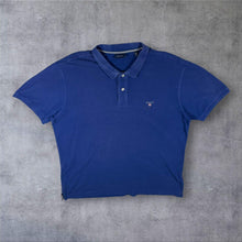 Load image into Gallery viewer, GANT Classic Blue Embroidered Mini Logo Short Sleeve Polo Shirt

