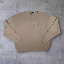 Load image into Gallery viewer, Polo Ralph Lauren Jumper Mens 3XL Big Beige Cotton Knit Crew Neck Pony Logo
