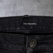 Load image into Gallery viewer, The Kooples Black Cargo Biker Jeans W33 36" Actual Waist Slim Fit Zip Pocket
