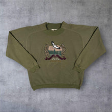 Load image into Gallery viewer, Vintage 90s Northwest Territory Eagle Wildlife Sweatshirt Large Khaki Olive Green
