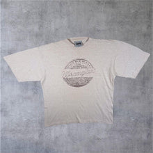 Load image into Gallery viewer, Vintage Wrangler Logo Spellout Graphic Short Sleeve Cream Grey Cotton T-Shirt
