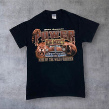 Load image into Gallery viewer, Power Big Meet “King Of The Wild Frontier” Hot Rod Wildlife Souvenir Graphic T-Shirt
