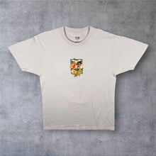 Load image into Gallery viewer, Obey Floral Skater Logo Graphic Cream Cotton Short Sleeve T-Shirt

