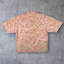 Load image into Gallery viewer, Vintage Columbia Mens XL Fish Print Shirt Orange Fishing Hawaiian Camp Collar
