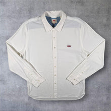 Load image into Gallery viewer, Levi's Embroidered Mini Logo Classic White Long Sleeve Cotton Shirt
