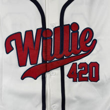 Load image into Gallery viewer, Willie Nelson 420 Baseball Jersey 3XL White Country Music Official Merch
