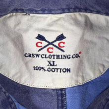 Load image into Gallery viewer, Crew Clothing Co XL Deck Shirt Blue Patchwork Sailing Nautical 100% Cotton

