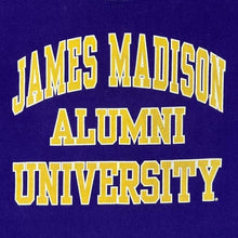 Load image into Gallery viewer, Jansport James Madison Alumni UNIVERSITY College Graphic Purple T-Shirt
