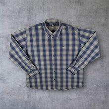 Load image into Gallery viewer, Early 00's Lee Blue Grey Multi Check Long Sleeve Cotton Shirt
