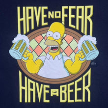 Load image into Gallery viewer, The Simpsons (2009) "Have No Fear Have A Beer" Homer TV Show Graphic Ringer T-Shirt
