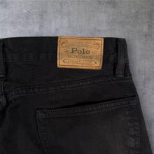 Load image into Gallery viewer, Polo Ralph Lauren Jeans Mens W30 L32 Black Denim Washed 5 Pocket RL 32 x 33
